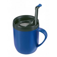 Zyliss Cafetiere Hot Mug One Cup Coffee Double Walled Splash Lid Blue Smart Cafe Zyliss Cafetiere Hot Mug One Cup Coffee Double Walled Splash Lid Blue Smart Cafe